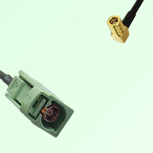 FAKRA SMB N 6019 pastel green Female Jack to SMB Female Jack RA Cable FAKRA SMB N 6019 pastel green Female Jack to SMB Female Jack RA Cable