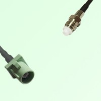 FAKRA SMB N 6019 pastel green Male Plug to FME Female Jack Cable