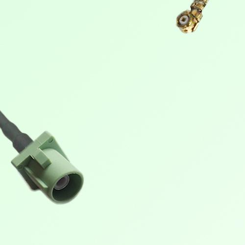 FAKRA SMB N 6019 pastel green Male Plug to IPEX Cable FAKRA SMB N 6019 pastel green Male Plug to IPEX Cable