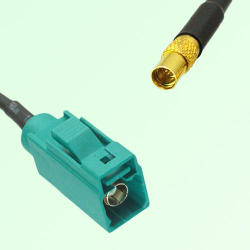 FAKRA SMB Z 5021 Water Blue Female Jack to MMCX Female Jack Cable