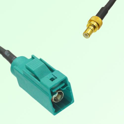 FAKRA SMB Z 5021 Water Blue Female Jack to SMB Male Plug Cable FAKRA SMB Z 5021 Water Blue Female Jack to SMB Male Plug Cable