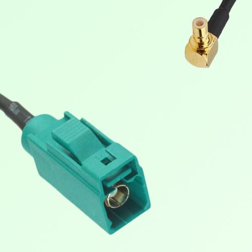FAKRA SMB Z 5021 Water Blue Female Jack to SMB Male Plug RA Cable FAKRA SMB Z 5021 Water Blue Female Jack to SMB Male Plug RA Cable