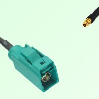 FAKRA SMB Z 5021 Water Blue Female Jack to SMPM Female Jack Cable
