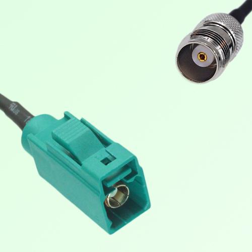 FAKRA SMB Z 5021 Water Blue Female Jack to TNC Female Jack Cable FAKRA SMB Z 5021 Water Blue Female Jack to TNC Female Jack Cable