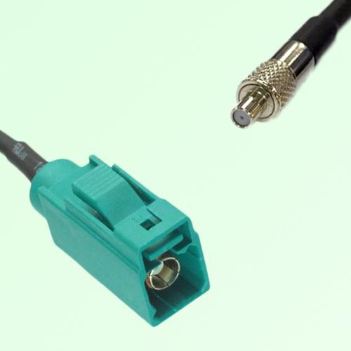 FAKRA SMB Z 5021 Water Blue Female Jack to TS9 Female Jack Cable