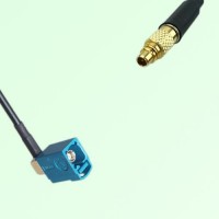 FAKRA SMB Z 5021 Water Blue Female Jack RA to MMCX Male Plug Cable