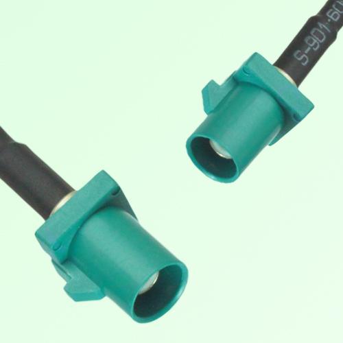FAKRA SMB Z 5021 Water Blue Male Plug to Z 5021 Water Blue Male Cable