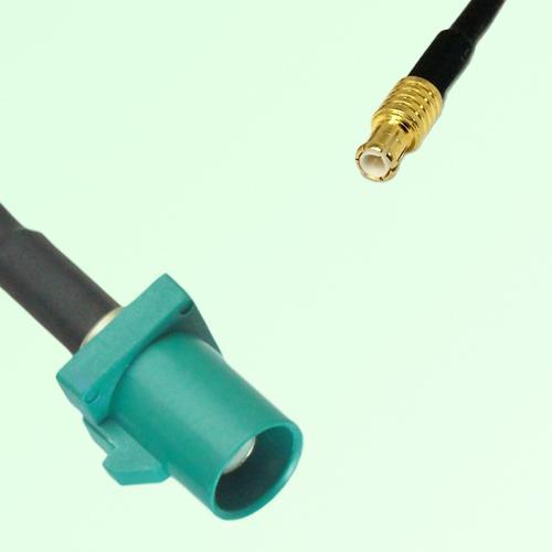 FAKRA SMB Z 5021 Water Blue Male Plug to MCX Male Plug Cable