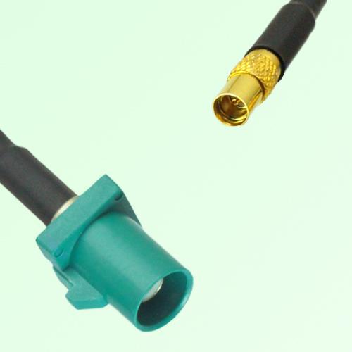 FAKRA SMB Z 5021 Water Blue Male Plug to MMCX Female Jack Cable
