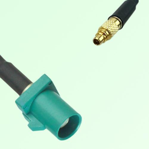 FAKRA SMB Z 5021 Water Blue Male Plug to MMCX Male Plug Cable