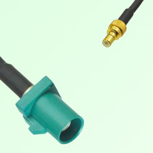 FAKRA SMB Z 5021 Water Blue Male Plug to SMB Male Plug Cable