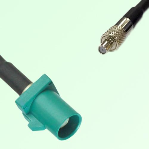 FAKRA SMB Z 5021 Water Blue Male Plug to TS9 Female Jack Cable