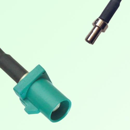 FAKRA SMB Z 5021 Water Blue Male Plug to TS9 Male Plug Cable