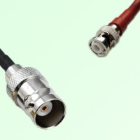 BNC Female to MHV 3KV Male RF Cable Assembly