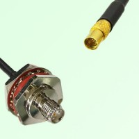 RP SMA Bulkhead Female M16 1.0mm thread to MMCX Female RF Cable