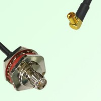 RP SMA Bulkhead Female M16 1.0mm thread to MMCX Female RA RF Cable