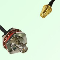 RP SMA Bulkhead Female M16 1.0mm to RP SMA Bulkhead Female RF Cable