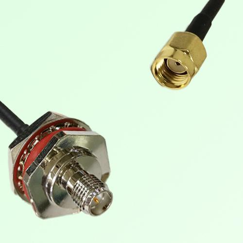 RP SMA Bulkhead Female M16 1.0mm thread to RP SMA Male RF Cable RP SMA Bulkhead Female M16 1.0mm thread to RP SMA Male RF Cable