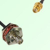 RP SMA Bulkhead Female M16 1.0mm to SMA Bulkhead Female RF Cable