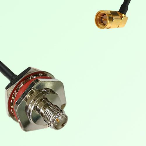 RP SMA Bulkhead Female M16 1.0mm thread to SMA Male RA RF Cable RP SMA Bulkhead Female M16 1.0mm thread to SMA Male RA RF Cable