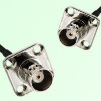 BNC Female Panel Mount to BNC Female Panel Mount  RF Cable Assembly