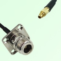 N Female 4 Hole Panel Mount to MMCX Male RF Cable Assembly N Female 4 Hole Panel Mount to MMCX Male RF Cable Assembly
