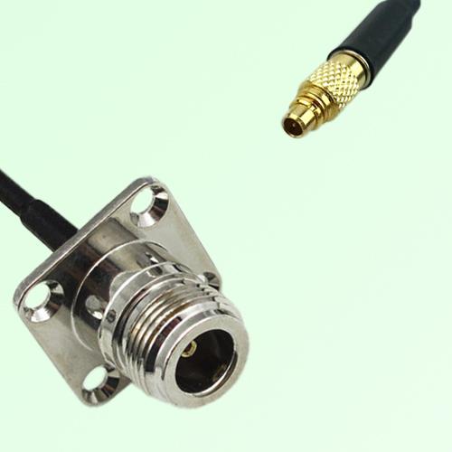 N Female 4 Hole Panel Mount to MMCX Male RF Cable Assembly N Female 4 Hole Panel Mount to MMCX Male RF Cable Assembly