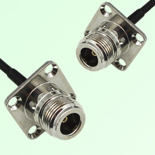 N Female Panel Mount to N Female Panel Mount RF Cable Assembly N Female Panel Mount to N Female Panel Mount RF Cable Assembly