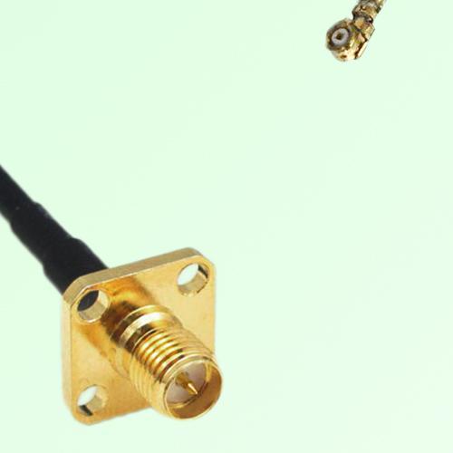 RP SMA Female 4 Hole Panel Mount to IPEX RF Cable Assembly RP SMA Female 4 Hole Panel Mount to IPEX RF Cable Assembly