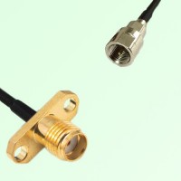 SMA Female 2 Hole Panel Mount to FME Male  RF Cable Assembly