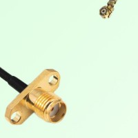 SMA Female 2 Hole Panel Mount to IPEX  RF Cable Assembly