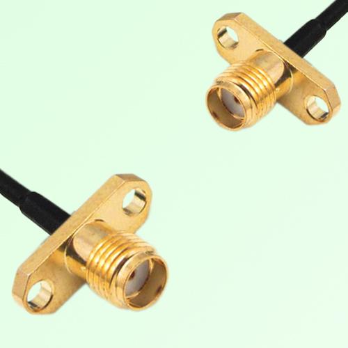 SMA Female Panel Mount to SMA Female Panel Mount  RF Cable Assembly