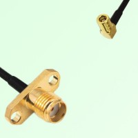 SMA Female 2 Hole Panel Mount to SMB Female RA  RF Cable Assembly