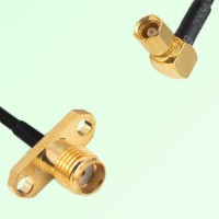 SMA Female 2 Hole Panel Mount to SMC Female RA  RF Cable Assembly