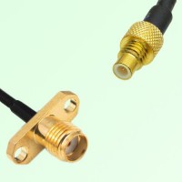 SMA Female 2 Hole Panel Mount to SMC Male  RF Cable Assembly