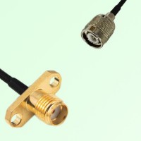 SMA Female 2 Hole Panel Mount to TNC Male  RF Cable Assembly