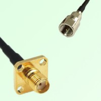 SMA Female 4 Hole Panel Mount to FME Male  RF Cable Assembly