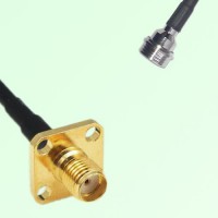 SMA Female 4 Hole Panel Mount to QN Male  RF Cable Assembly