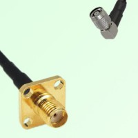 SMA Female 4 Hole Panel Mount to RP TNC Male RA  RF Cable Assembly