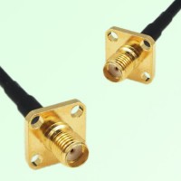 SMA Female Panel Mount to SMA Female Panel Mount  RF Cable Assembly