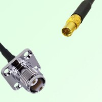 TNC Female 4 Hole Panel Mount to MMCX Female  RF Cable Assembly