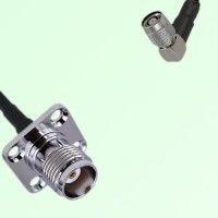 TNC Female 4 Hole Panel Mount to RP TNC Male RA  RF Cable Assembly