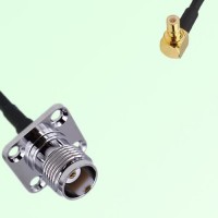 TNC Female 4 Hole Panel Mount to SMB Male RA  RF Cable Assembly