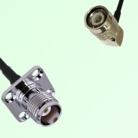 TNC Female 4 Hole Panel Mount to TNC Male RA  RF Cable Assembly