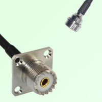 UHF Female 4 Hole Panel Mount to QN Male RF Cable Assembly UHF Female 4 Hole Panel Mount to QN Male RF Cable Assembly
