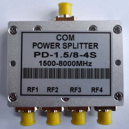 4 Way SMA Female Jack RF Power Splitter/Divider 1500-8000MHz 4 Way SMA Female Jack RF Power Splitter/Divider 1500-8000MHz