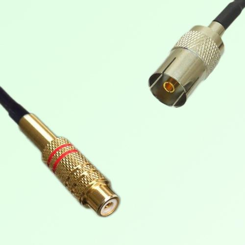 RCA Female to DVB-T TV Female RF Cable Assembly RCA Female to DVB-T TV Female RF Cable Assembly