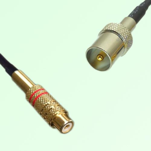 RCA Female to DVB-T TV Male RF Cable Assembly