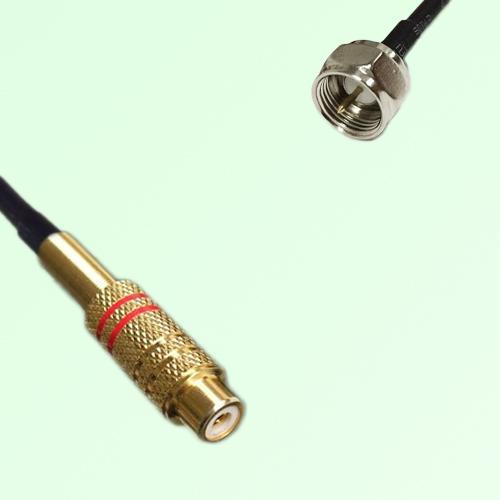 RCA Female to F Male RF Cable Assembly
