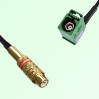 RCA Female to FAKRA SMB E Female Right Angle RF Cable Assembly